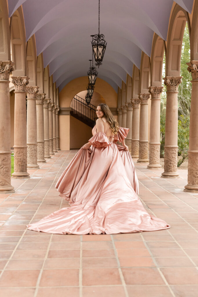 Princess Session at historic courthouse in downtown tucson. Katie Gilbert Photography